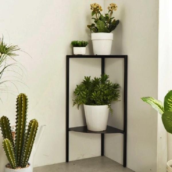 화분 테이블 소파 사이드 테이블 화병 보조 테이블 진열대 정리대 받침대 철제 스틸 2단