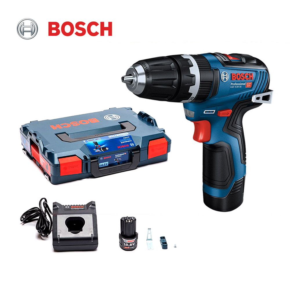 보쉬 충전 임팩트 드릴 드라이버 키트 GSB10.8V-35 (3.0AH)배터리 2개