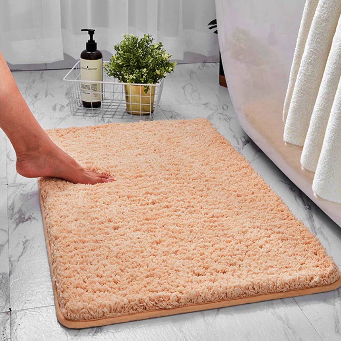 욕실발판 화장실 바닥 매트 욕실 발수건 샤워실미끄럼방지