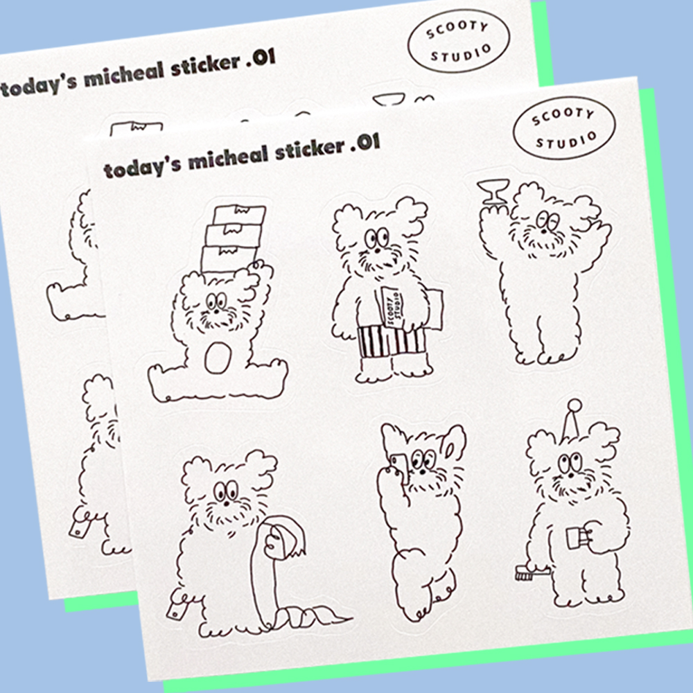 투데이즈 마이클 스티커 01 제품 이미지