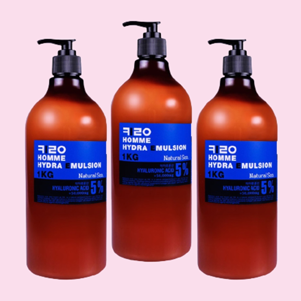 내추럴수 키로 옴므 하이드라 대용량 에프터쉐이브 로션 1kg x 3개 3kg 세트 - 상품 이미지