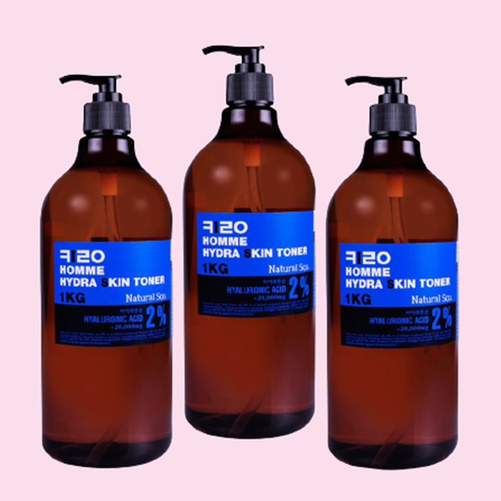 내추럴수 키로 옴므 하이드라 대용량 에프터쉐이브 스킨 1kg x 3개 묶음 3kg 세트 - 상품 이미지