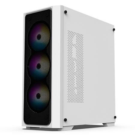 BRAVOTEC SWORD S830 RGB 타이탄 글래스 화이트 PC 케이스