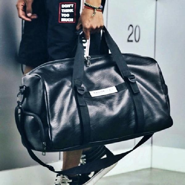 가죽 사각 소형 여행가방 여자 남자 여행용 가방 1박 2일 가벼운 보스턴 백 대형 더플