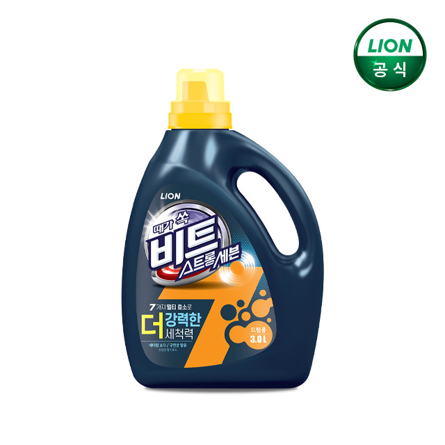비트 스트롱세븐 세탁세제 3L 용기 드럼용 x 1개 / 액체 세탁 제품 이미지