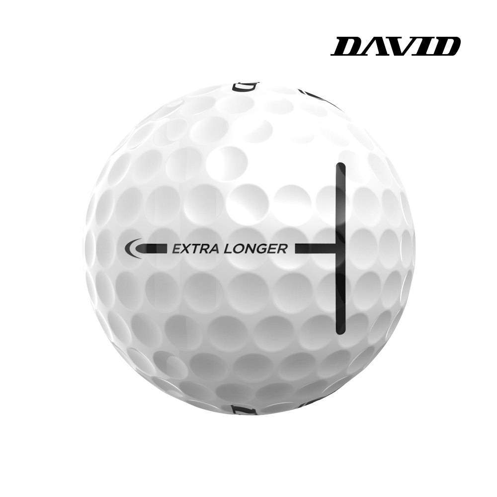 데이비드 고반발 골프공 P1 비거리 장타 골프볼 T라인 퍼팅정렬 20개입, 화이트