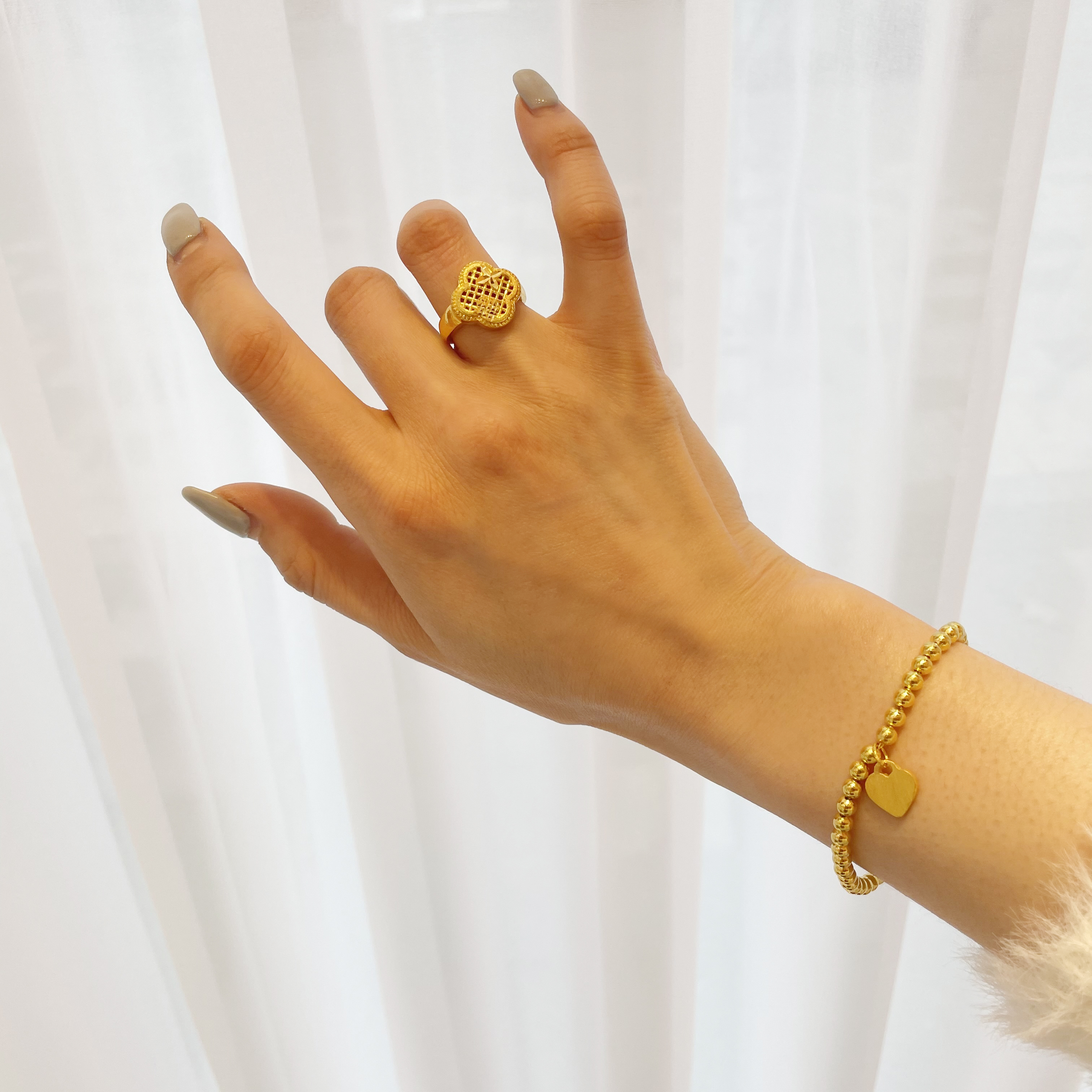 24k 하이컷팅 클리프 골프 반지 11.25g