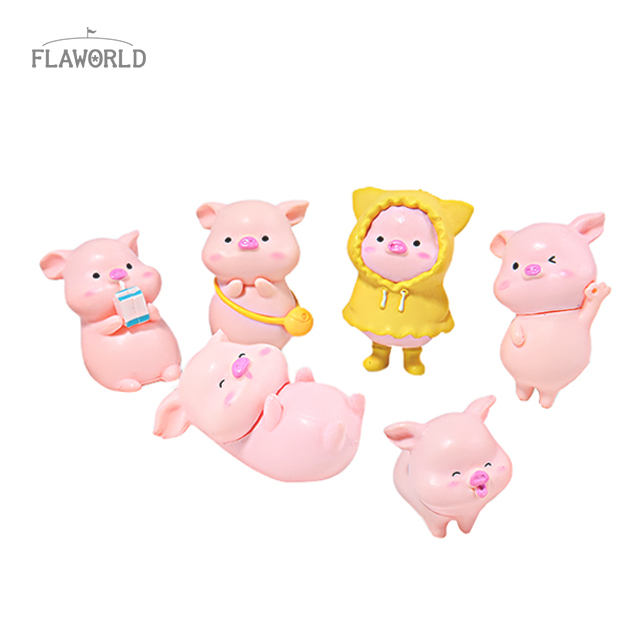 행복주는 꿀돼지 피규어 - 아기돼지 장식 복덩이 테라리움