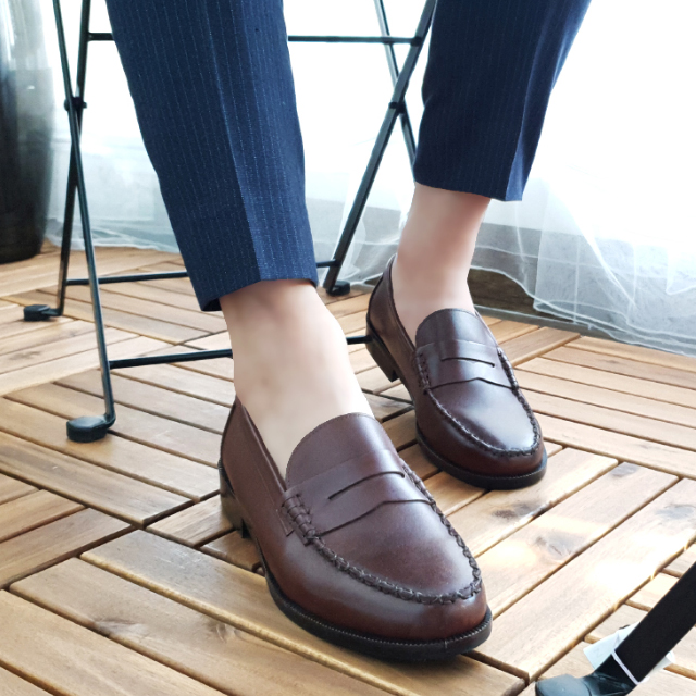 발락 페니로퍼 수제화 키높이 소가죽 240 290mm