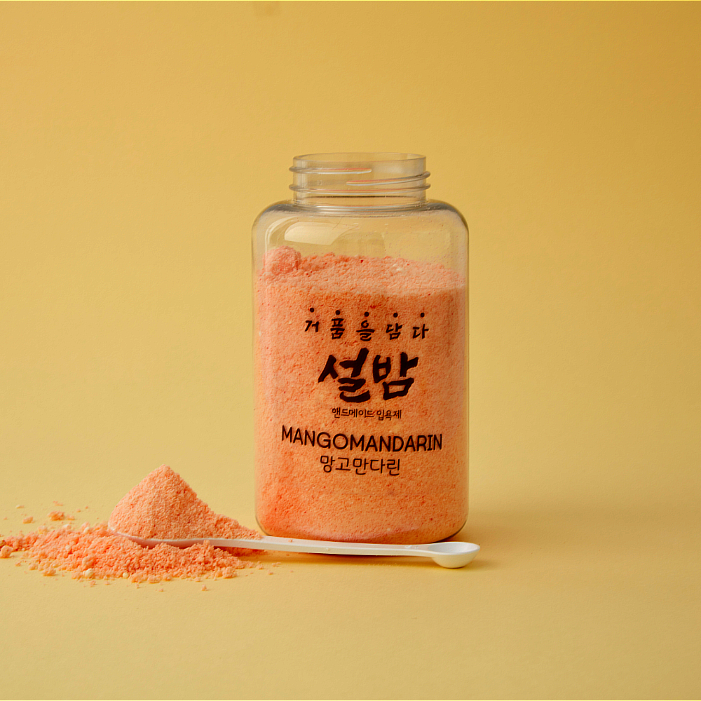 설밤 망고만다린 파우더입욕제 거품입욕제 버블파우더 320g