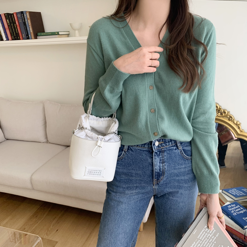 루즈핏 기본 브이넥 캐시미어 울 가디건 여자 니트 가디건 여성 가디건