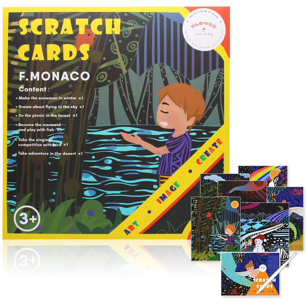 [플라워모나코] 스크래치 카드 북 - 자연농원