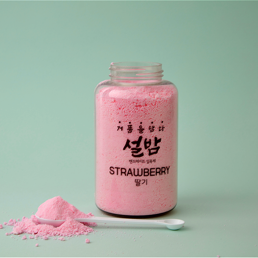 설밤 딸기 파우더입욕제 거품입욕제 버블파우더 320g