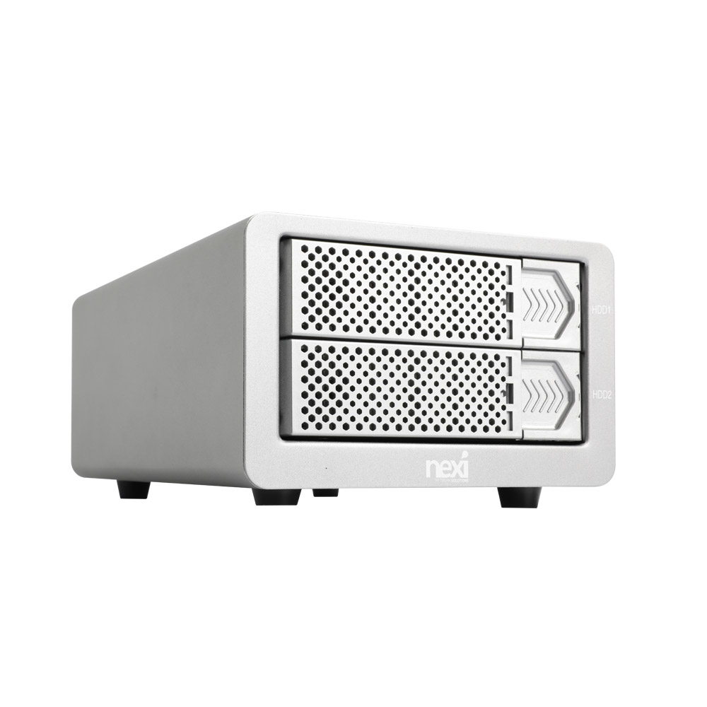 넥시 DAS 외장 케이스 HDD SSD USB 3.0 2베이 - 상품 이미지