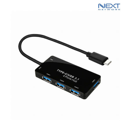 이지넷 4포트 USB Type C 허브 (NEXT-415TC)