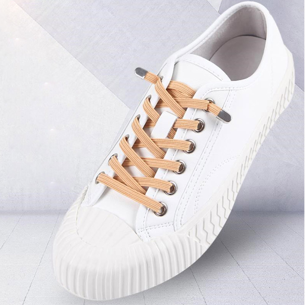매듭 없는 신발끈 고무줄 탄성 운동화끈 클립 정리 구두 고무 SHOELACES 이미지 7