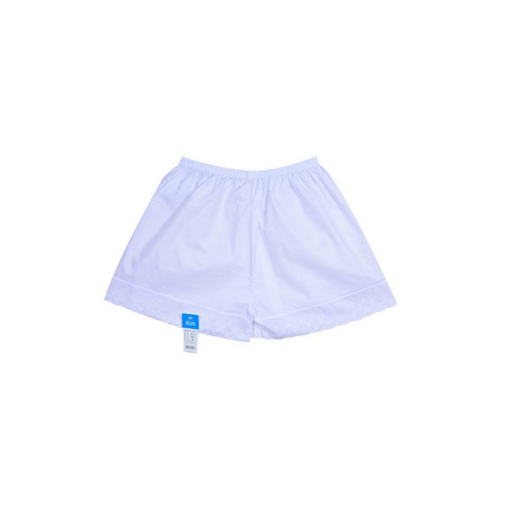 아사면속바지 국내생산 순면 한복 긴 편한 속반바지 흰색 5부 할머니속바지 - 상세 이미지 2