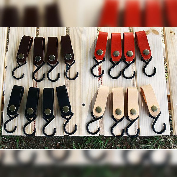 행어후크 일반 블랙 인디언행거 고리 걸이 캠핑 아웃도어 스트랩 취사 캠프 감성 소품 옷걸이