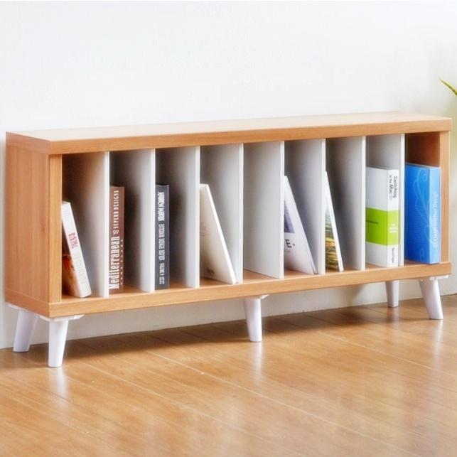 거실 벽 책장 9칸 책장 가로형 책장 만화책 1200 서점 북카페 칸막이 공간분리 티비 맞춤 - 메인 이미지