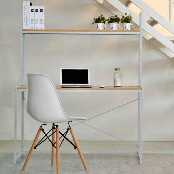 조립책상 1200 중고등학생책상 컴퓨터 선반 형 책상 겸 테이블 화이트 블랙 자취방 얇은