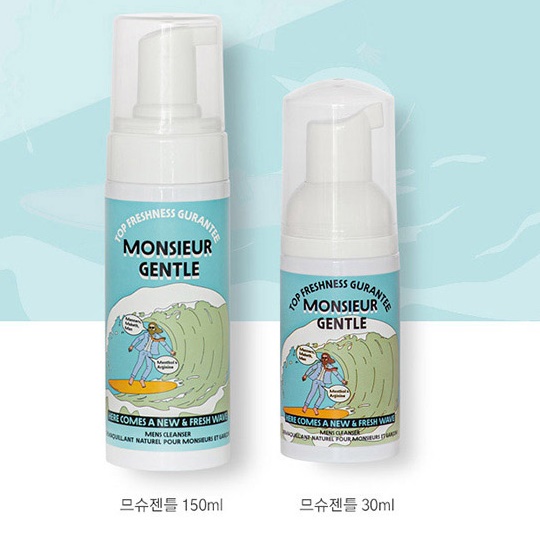 남성 청결제 150ml 스프레이 남자 세정제 남성용 클렌저 젠틀 노폐물 제거 쿨링 다운 - 상세 이미지 2