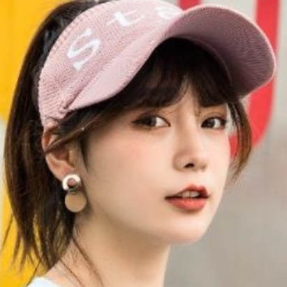 여자 캡모자 밴드형 여성 테니스 모자 볼캡 블랙 화이트 그레이 핑크 커피색 흰색 썬캡 - 상세 이미지 5