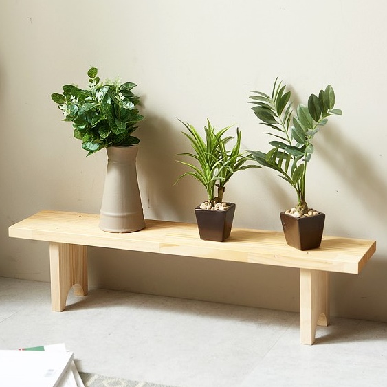 화분 테이블 벽 소파사이드 원목 우드 정리대 진열대 받침대 선반 소파 화병 보조 거실