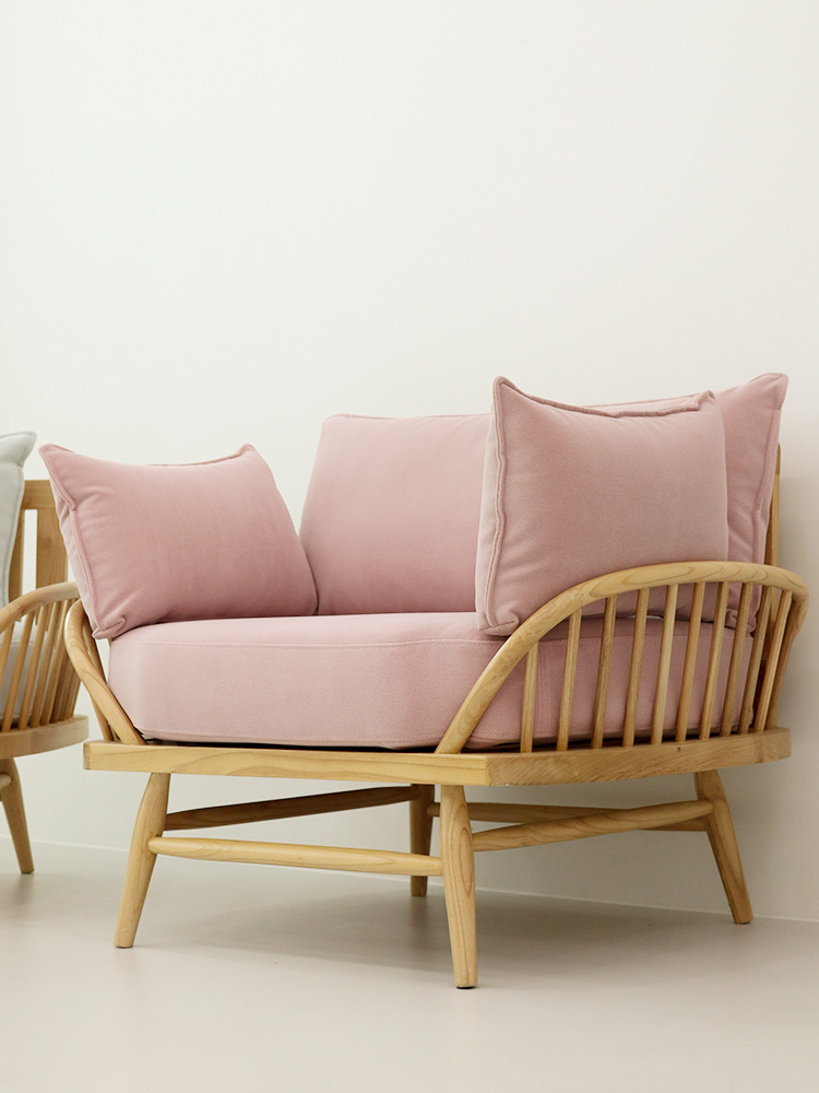 01 폴란드수입원단 1인용원목소파(국내제작)