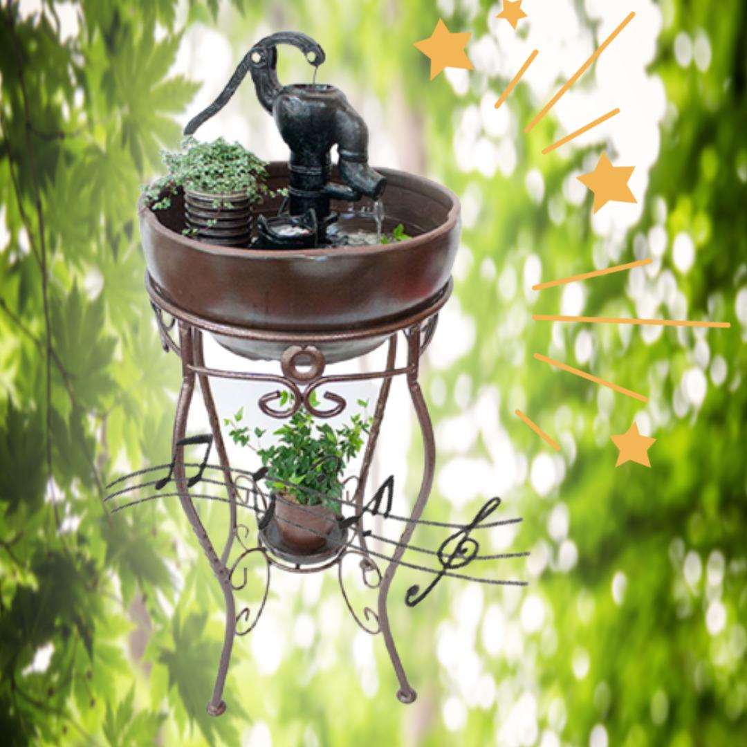 기화 천연가습기 자연 기화식 가습기 도자기가습기 연꽃펌프