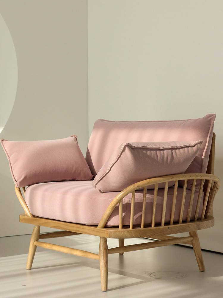 01 폴란드수입원단 1인용원목소파(국내제작)