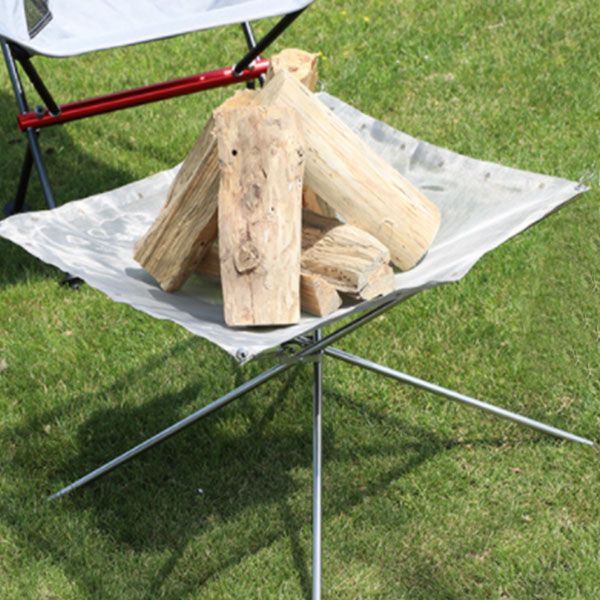 캠핑 불멍 화로대 중형 메쉬 초경량 화로대 캠프파이어 장작 직화 숯불 그릴 바베큐 접이식 휴대용