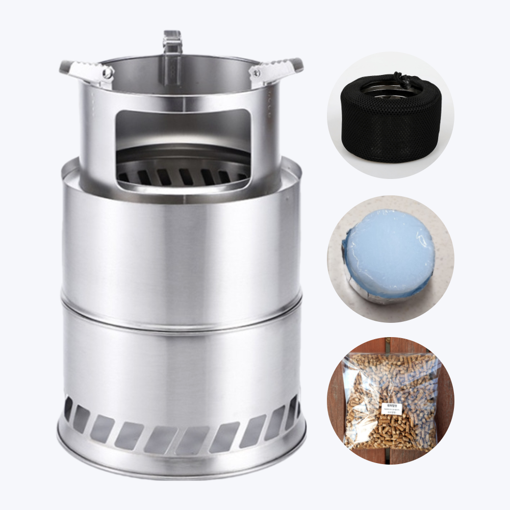 당돌 대형우드스토브 캠핑 미니 불멍 이중연소 화로대 로켓 스토브