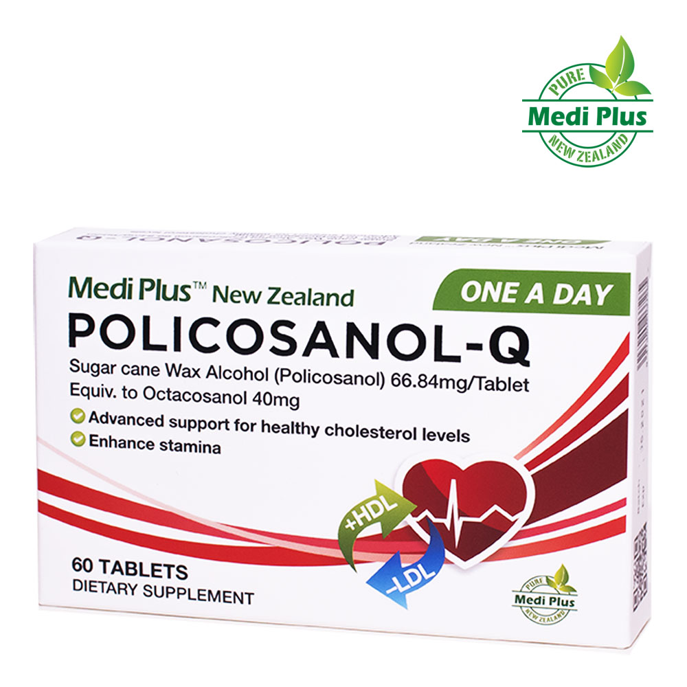 Kl 뉴질랜드 메디플러스 폴리코사놀 66.8mg Policosanol-Q 60캡슐