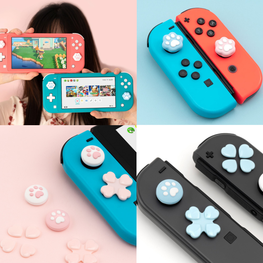 닌텐도 스위치 조이콘 스틱커버 키 캡 긱쉐어 왕발 OLED 라이트 호환