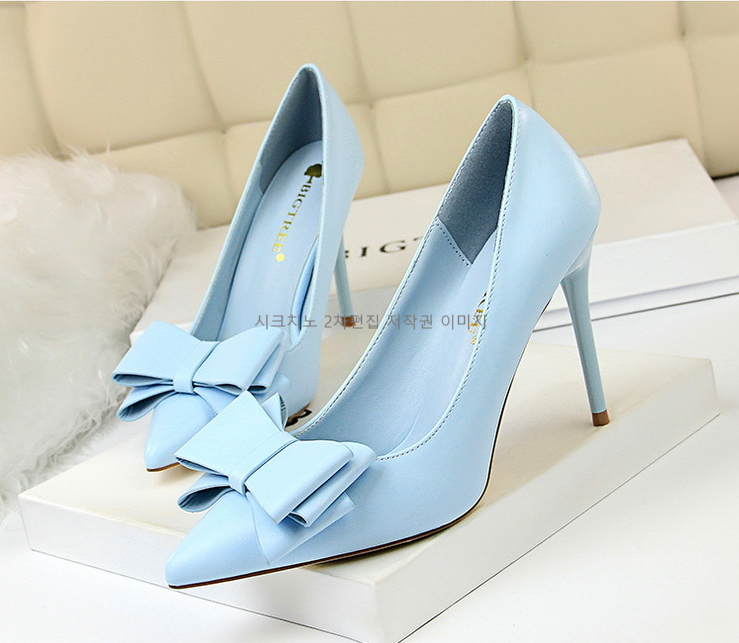 로비스 10cm 리본 파스텔 펌프스 하이힐 7color 상세 이미지 15