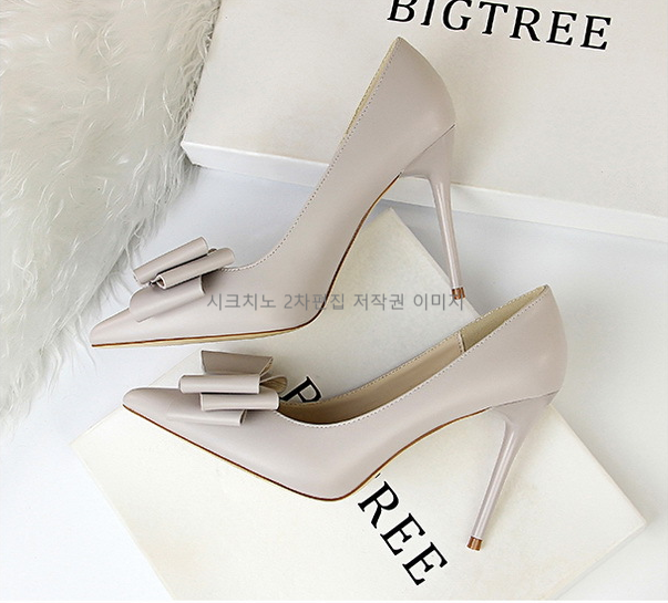 로비스 10cm 리본 파스텔 펌프스 하이힐 7color 상세 이미지 9