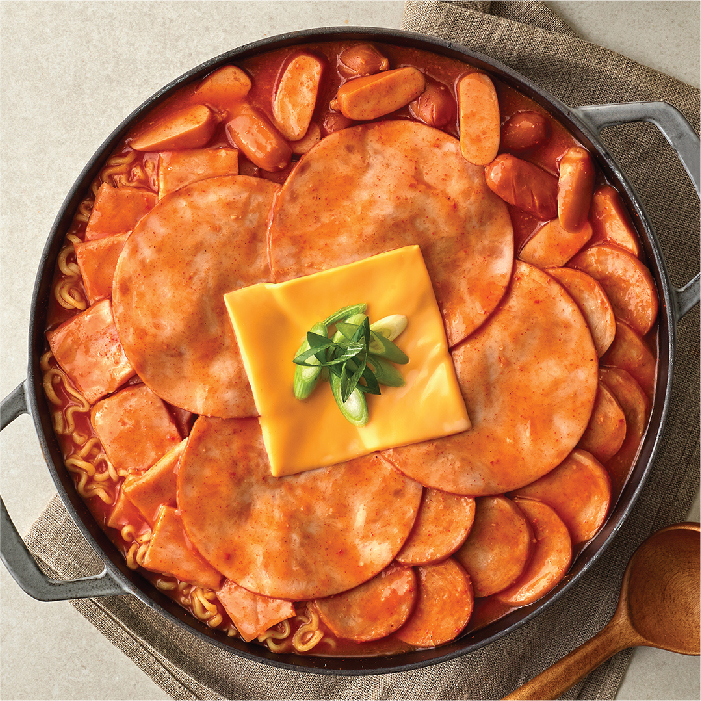 애슐리 콰트로 햄치즈 부대찌개 밀키트 (라면사리) 2인분 이미지 4