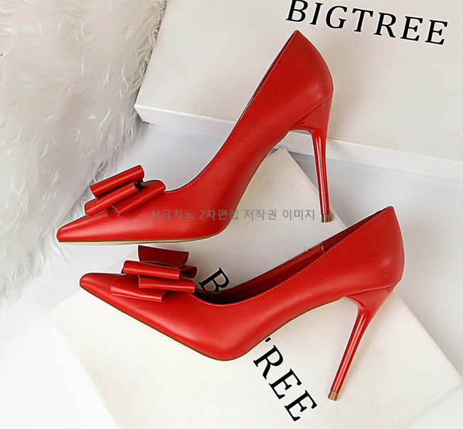 로비스 10cm 리본 파스텔 펌프스 하이힐 7color 상세 이미지 6