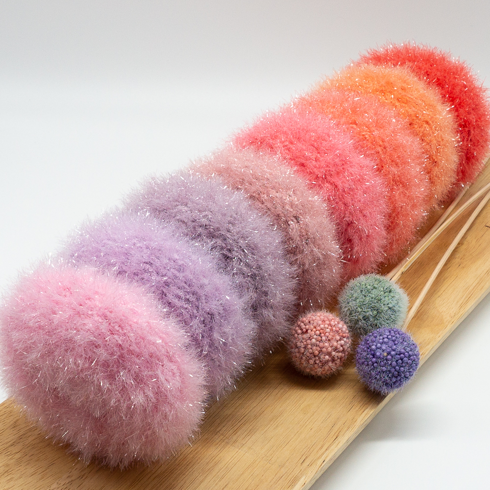 주방 수세미 아크릴 호빵 뜨개 설거지 국산 손뜨개 폴리 거품 거품잘나는 버블 제품 이미지