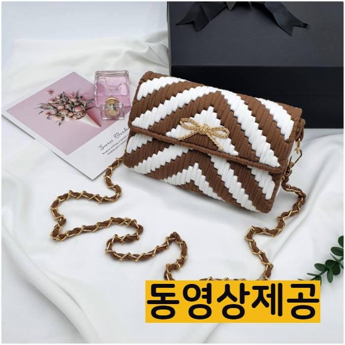 도두리 DIY키트 네트공예 망스티치 가방만들기 코바늘 뜨개질 홈트 취미생활 - 캐럿 - 상세 이미지 2