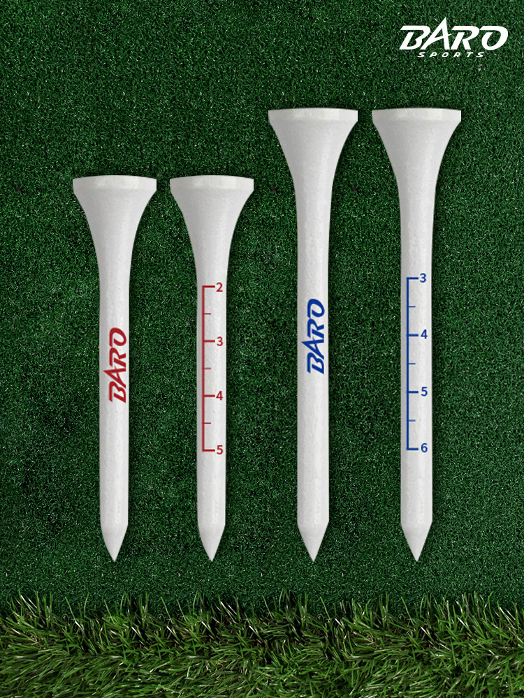 눈금 나무티 눈금티 티높이 확인 높이조절 골프티 일정한 티업 눈금표시 드라이버티 20EA