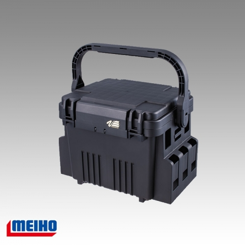 메이호 VS-7080N 카키블랙 태클박스 런건시스템 소품케이스 수납 공구함 의자대용
