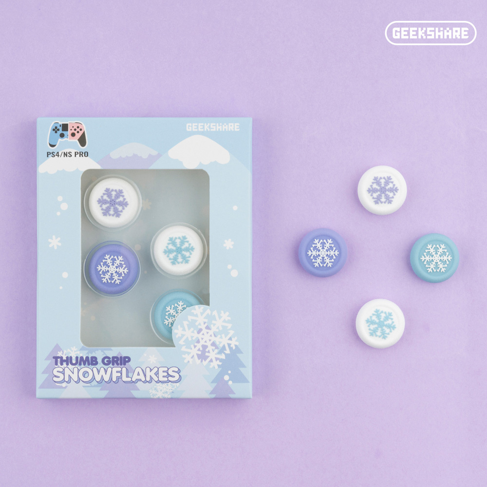 듀얼센스 스틱 커버 긱쉐어 눈꽃 엑박패드 프로콘2 컨트롤러 호환 - 상세 이미지 5