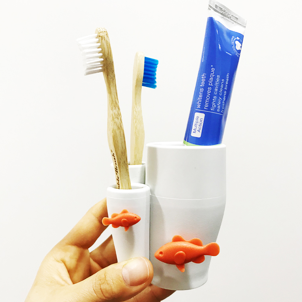 퀄리 코랄 칫솔꽂이