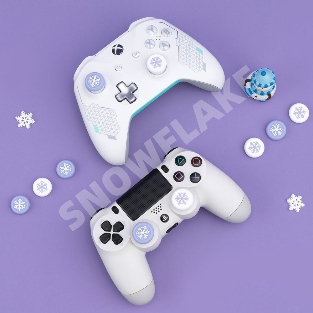 듀얼센스 스틱 커버 긱쉐어 눈꽃 엑박패드 프로콘2 컨트롤러 호환 - 상세 이미지 2