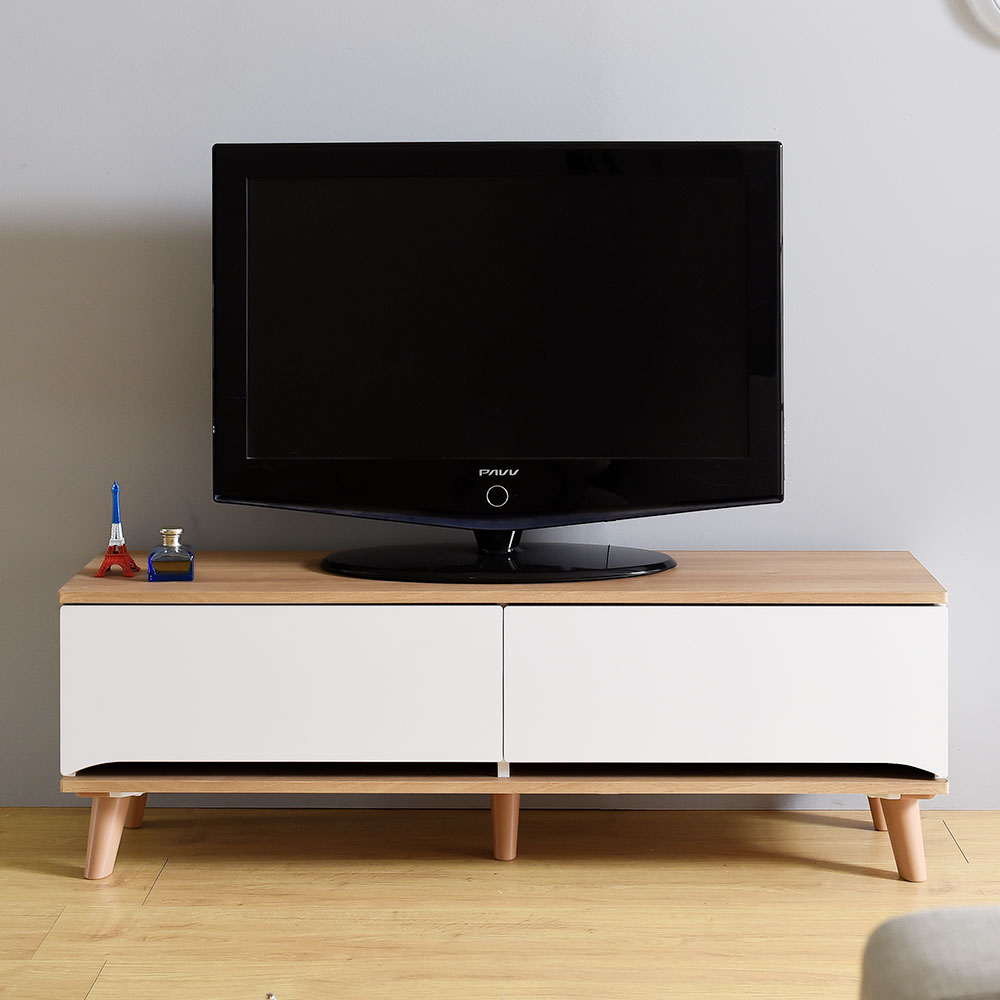 쥬시 1200 미니 TV 거실장 낮은 티비다이 장식장