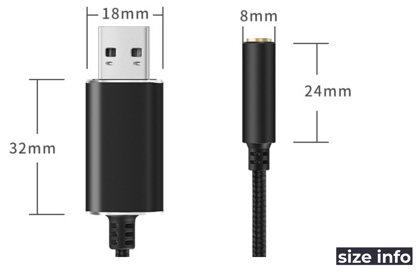 고급 USB 오디오 컨버터 - 4극 마이크/이어폰 usb젠더 / 사운드카드 변환젠더 이미지 6