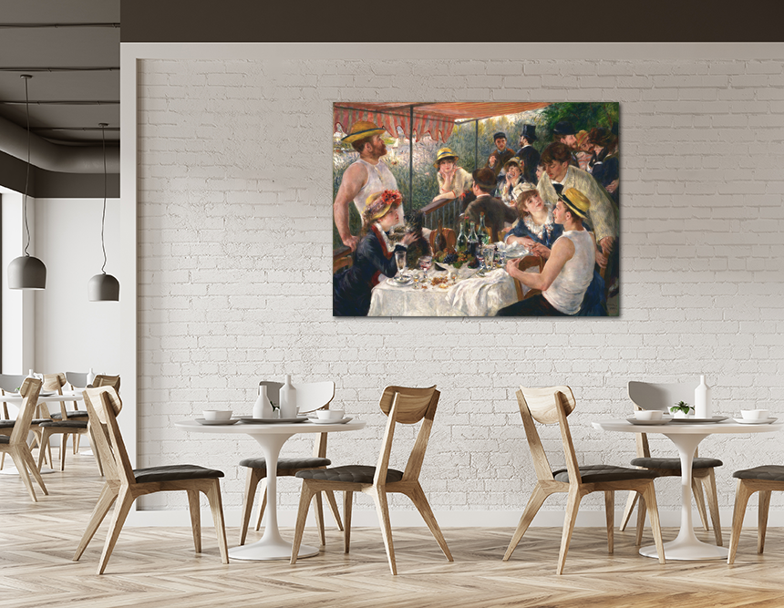 오귀스트 르누아르 그림 작품 거실 인테리어 명화 액자 선상파티중형 이미지 6
