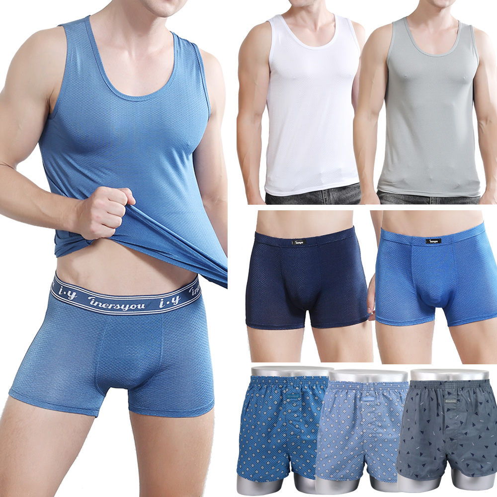시원 쿨 냉감 런닝 팬티 인견 민소매 남자 스판 나시 드로즈 팬티 메리야스