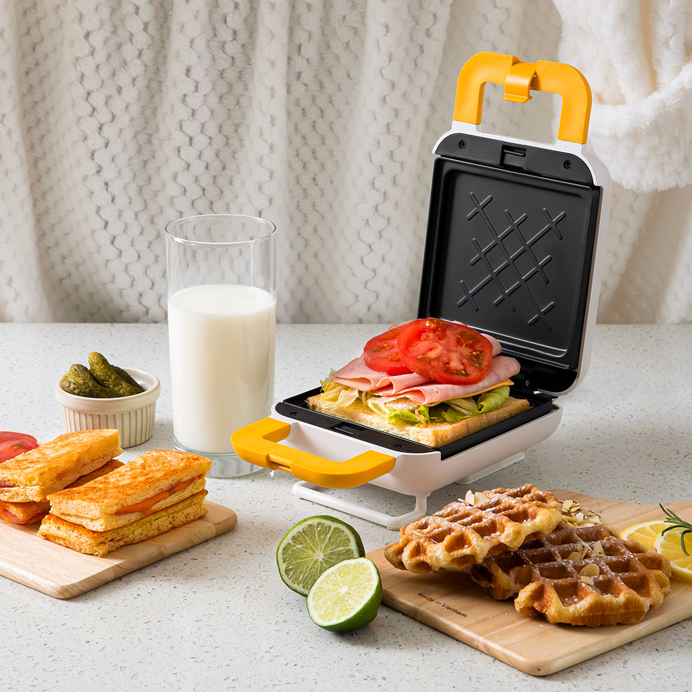 리큅 미니 샌드위치 와플기계 크로플 와플 메이커 DUCK LW-S1601